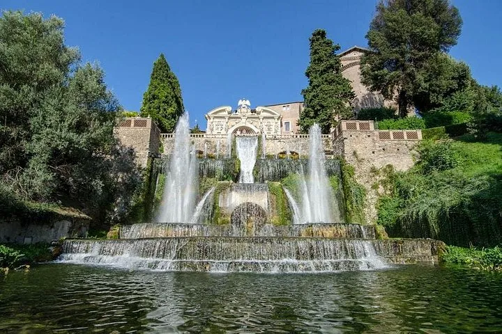 Mercedes minivan private day tour to the Italian gardens of Tivoli from Rome, Italy