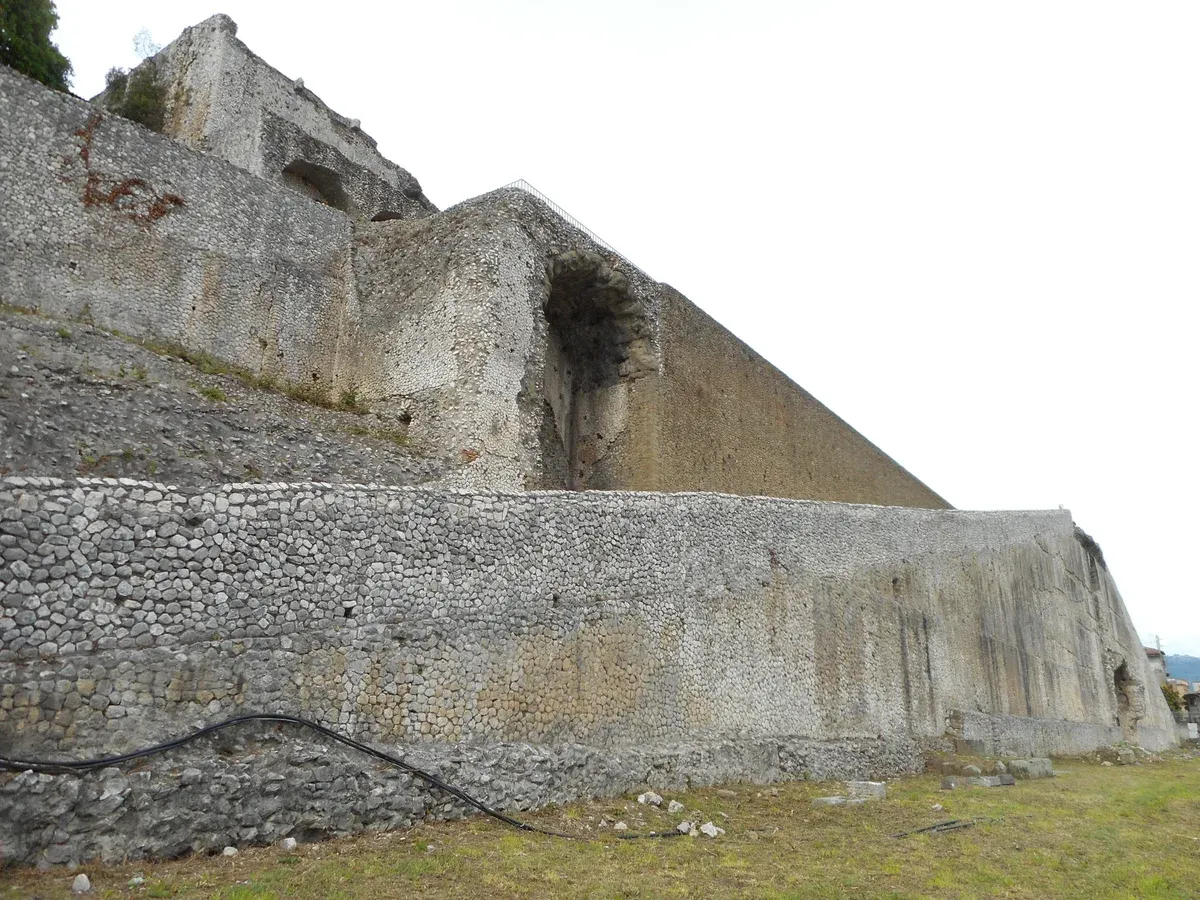 The terraces of the Sanctuary of Fortuna Primigenia at Palestrina on a 3-day trip from Rome