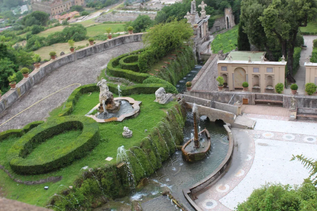 The Rometta fountain at Villa d'Este on a five-hour Tivoli tour from Rome