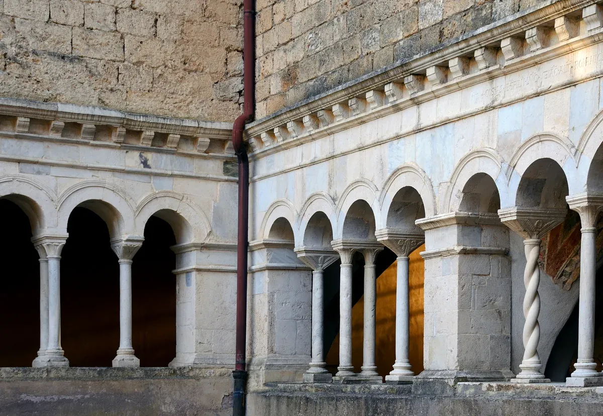 The cloister of Santa Scolastica at Subiaco on a 2-day trip from Rome to Tivoli